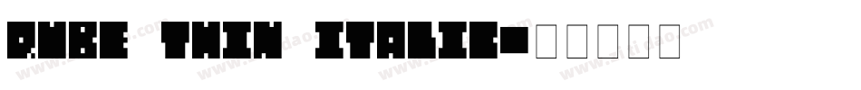 QUBE THIN ITALIC字体转换